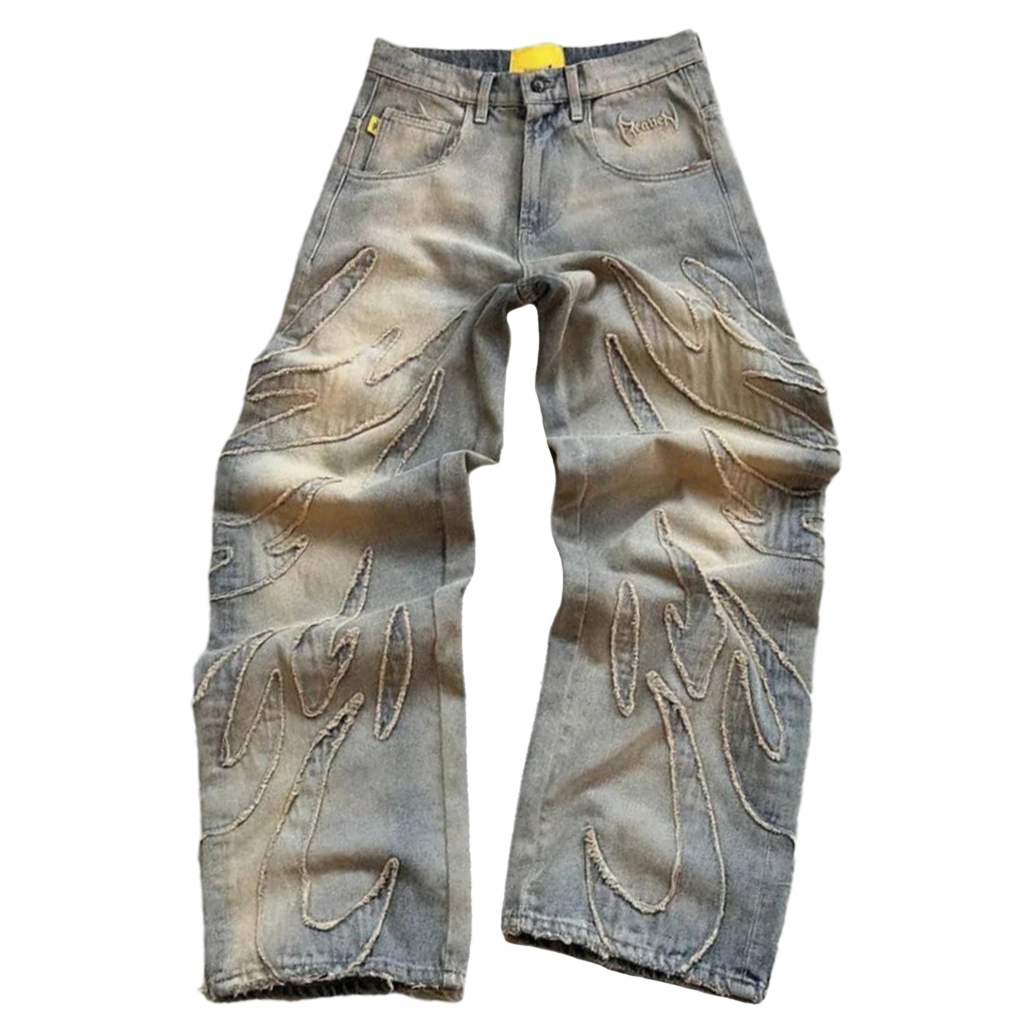 DIRTY PANTS (BLUE-BEIGE)